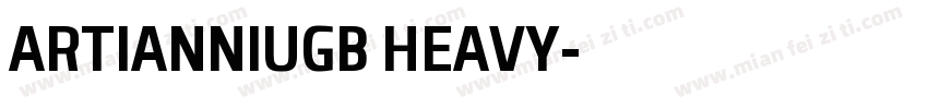 ARTIANNIUGB HEAVY字体转换